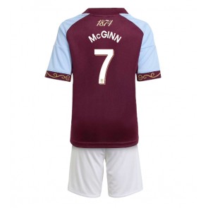 Aston Villa John McGinn #7 Hemmaställ Barn 2025-26 Kortärmad (+ Korta byxor)